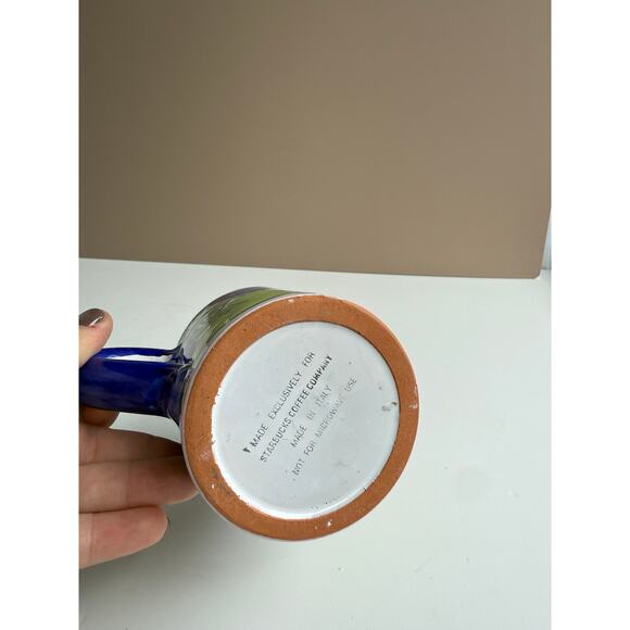 Starbucks Hand Painted Lion Mug | Made in Italy | Colorful Ceramic - Picture 7 of 9